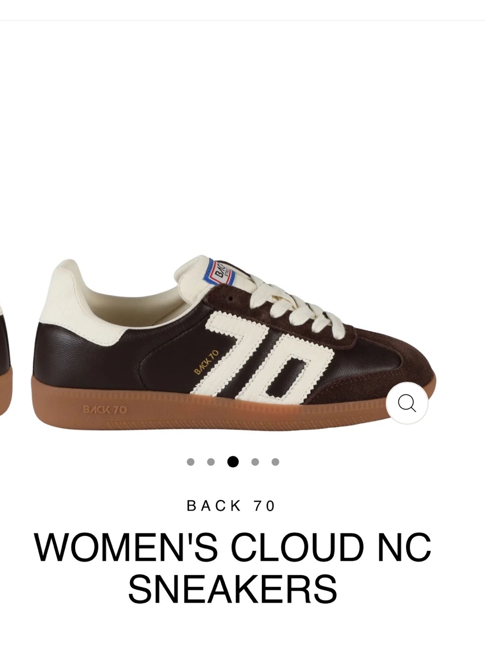 Women's Back 70 Sneakers in Brown and Cream